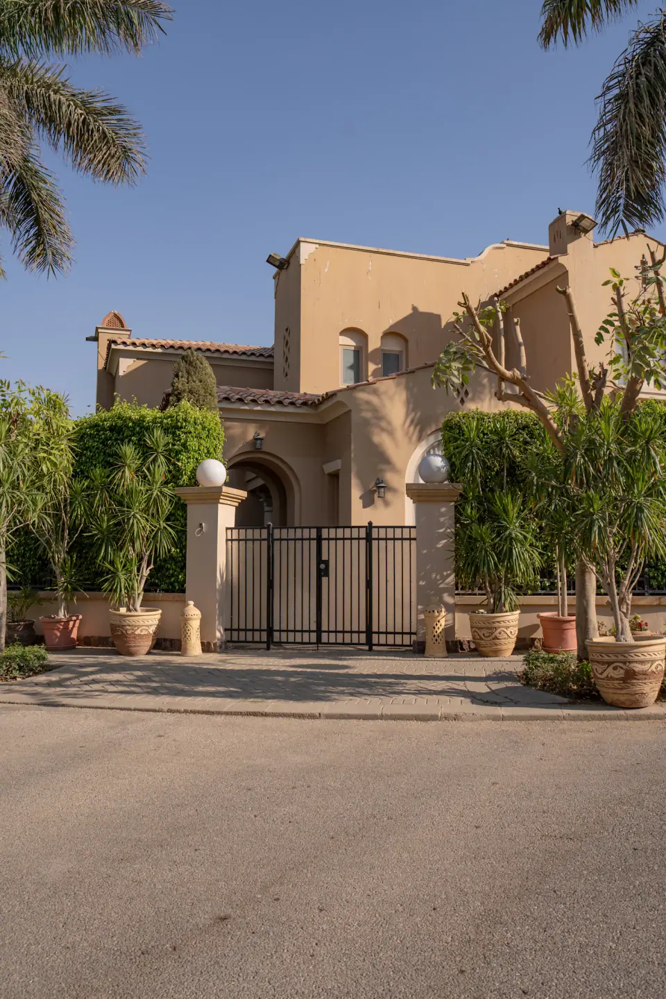 Villa entrance on Palm Jumeirah