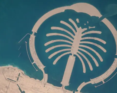 Satellite view of Palm Jebel Ali